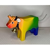 【ミーさ様】スイス　TRAUFFER トラウファー 　牛 赤&茶色 2つセット Trauffer Wooden Toys The children's dream